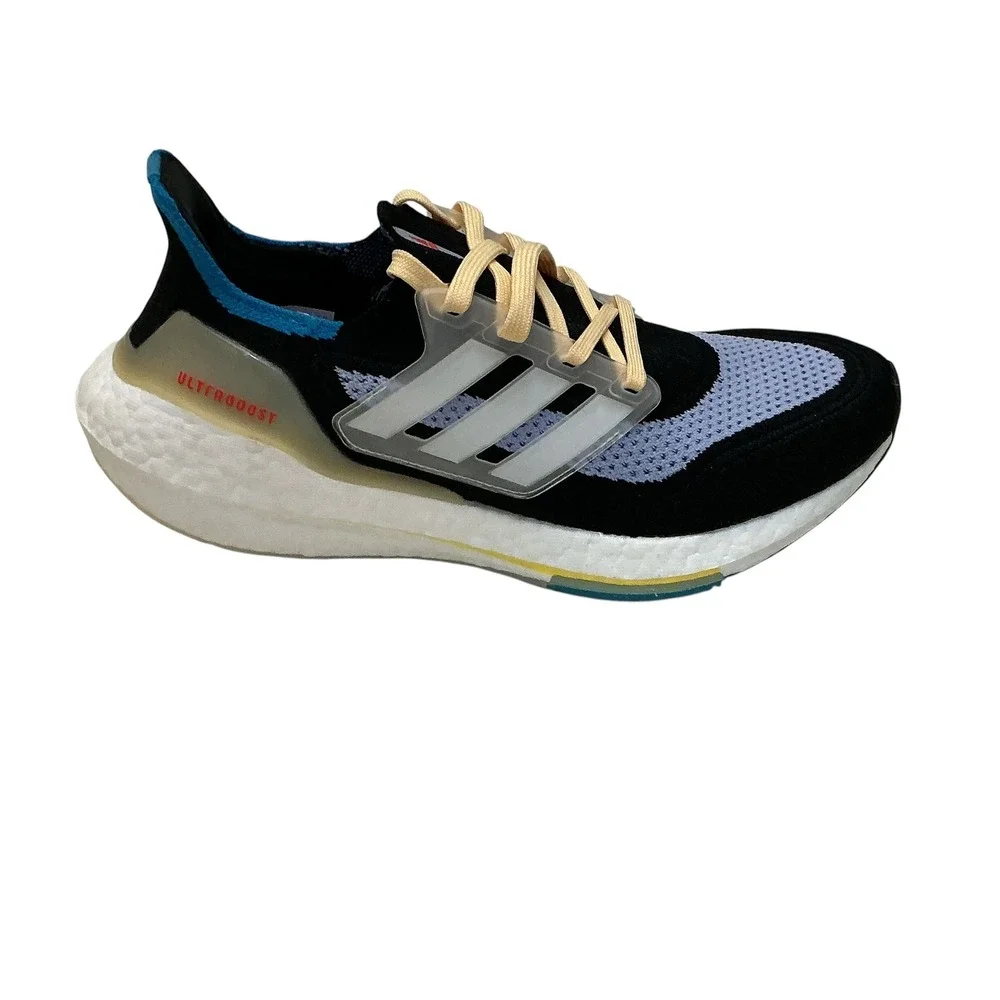 Adidas Ultraboost 21 Womens Running Shoes Black Purple S23836 Size‎ 8